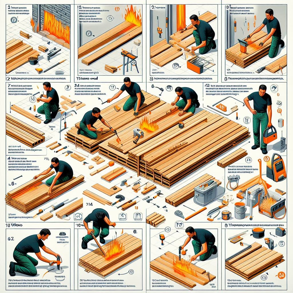 طریقه نصب چوب ترمو
