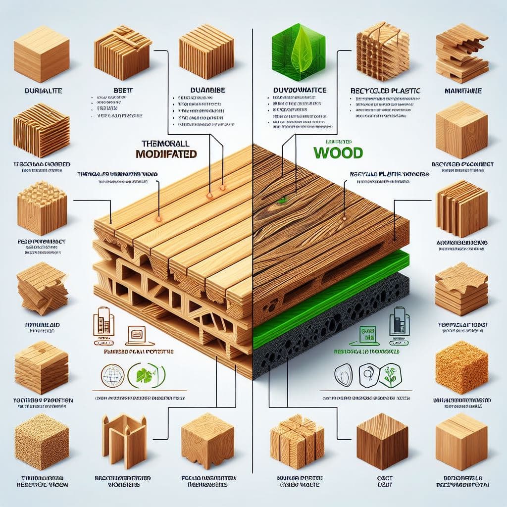 تفاوت ترمووود و چوب پلاست
